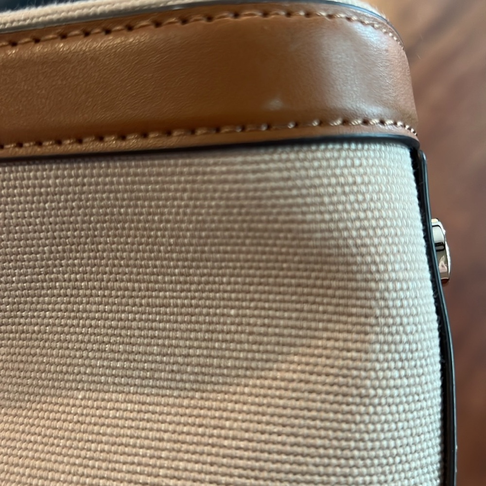 Kate Spade Tan and Pink Tote Bag GUC, see photos for a few minor blemishes . - Picture 7 of 7
